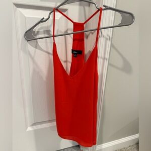 Lulu's Vibrant Red V-Neck Racerback Camisole